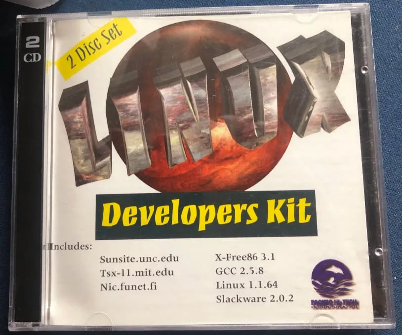 Slackware Linux CD case